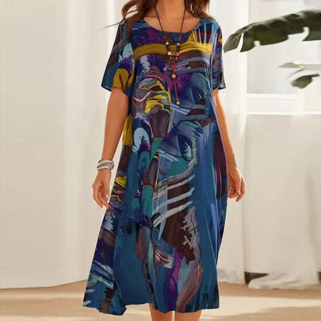 Selene | Damen Midikleid mit Faltendetail | Feminin Raffiniert