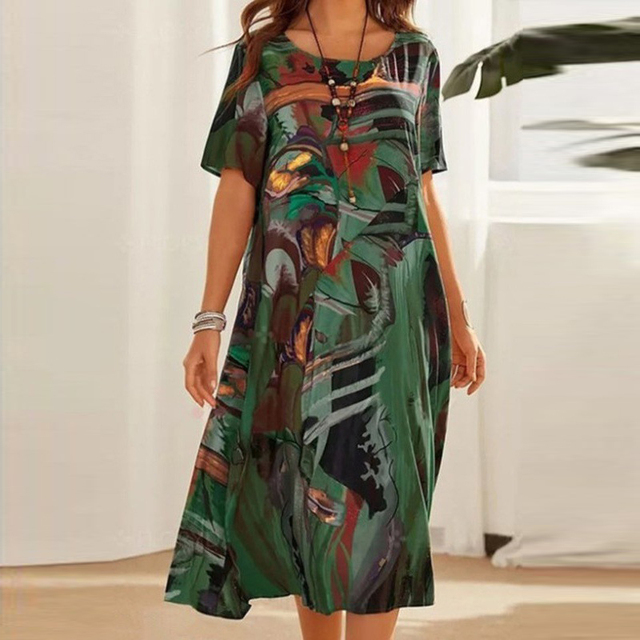 Selene | Damen Midikleid mit Faltendetail | Feminin Raffiniert