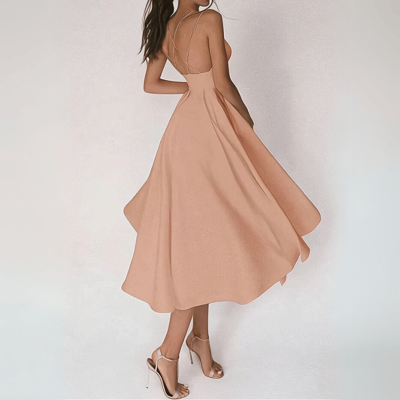 Elegantes Damen Midikleid Fließend