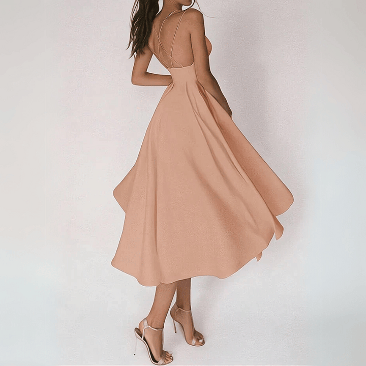 Elegantes Damen Midikleid Fließend