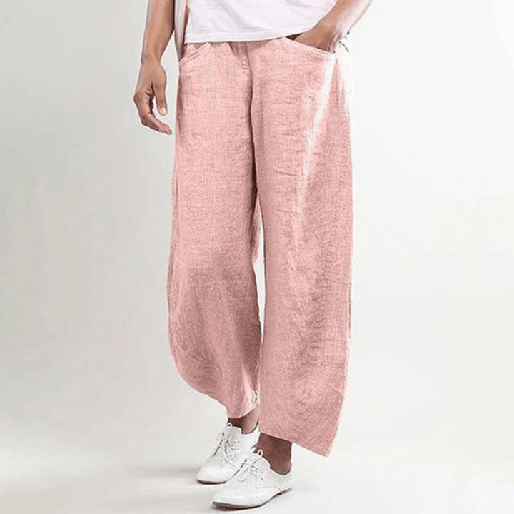 Luftige leichte Damen-Leinenhose