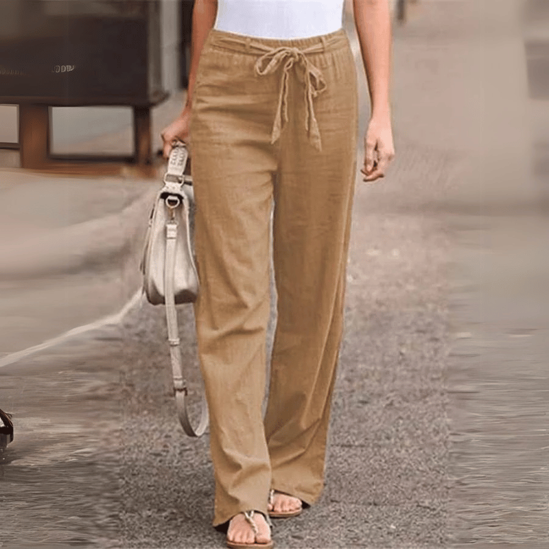 Bequeme lässige Damen-Leinenhose