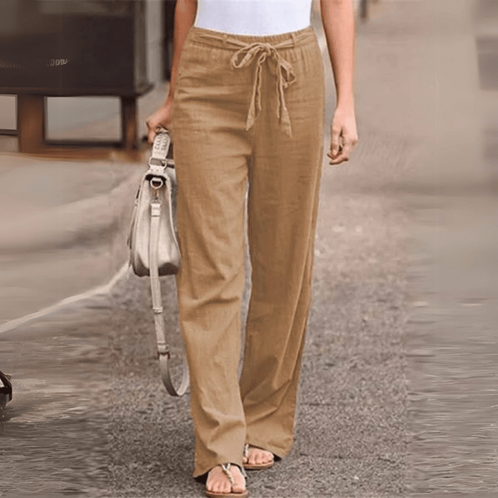 Bequeme lässige Damen-Leinenhose