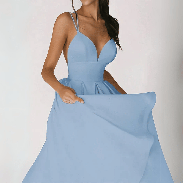 Elegantes Damen Midikleid Fließend