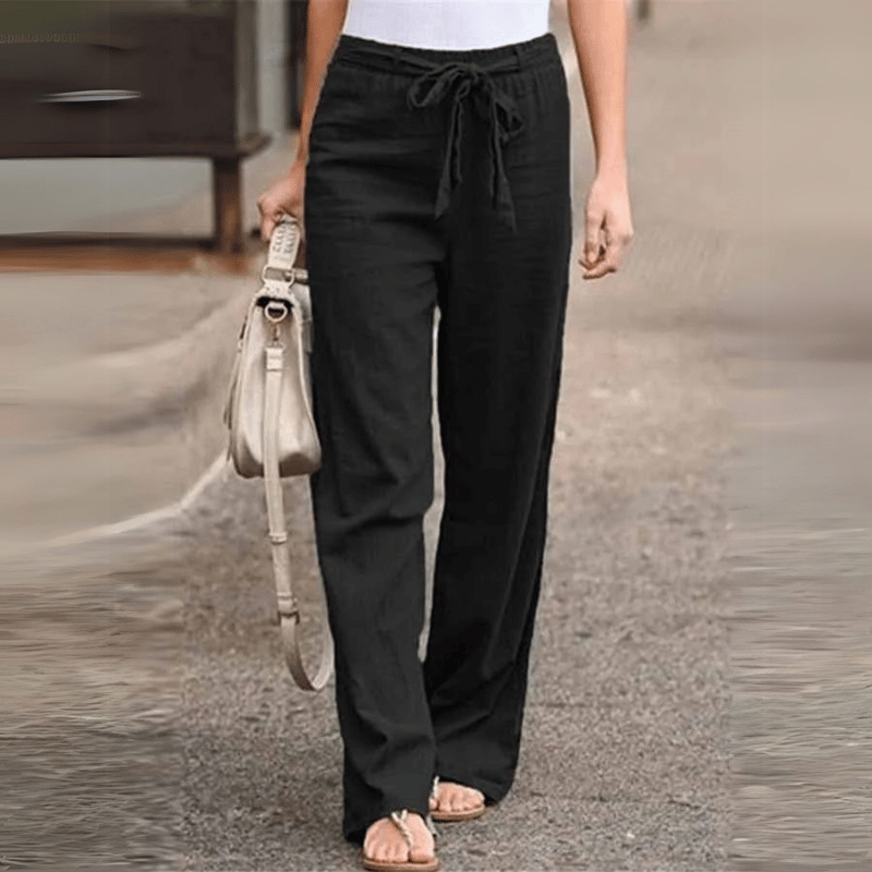 Bequeme lässige Damen-Leinenhose