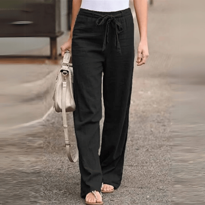 Bequeme lässige Damen-Leinenhose