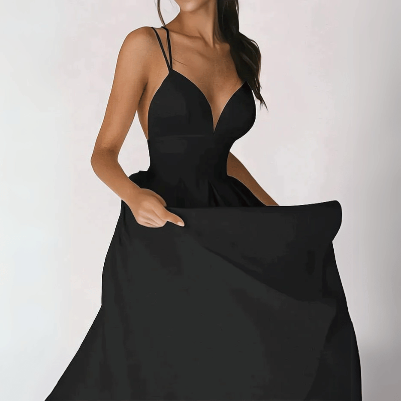 Elegantes Damen Midikleid Fließend