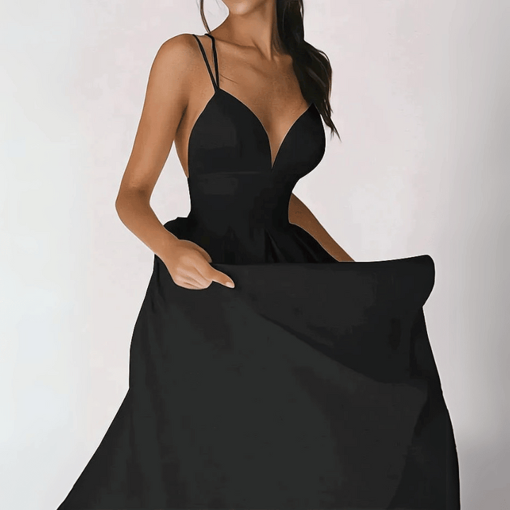 Elegantes Damen Midikleid Fließend