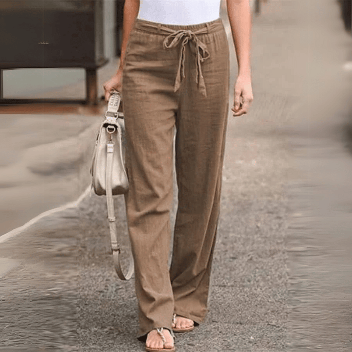 Bequeme lässige Damen-Leinenhose