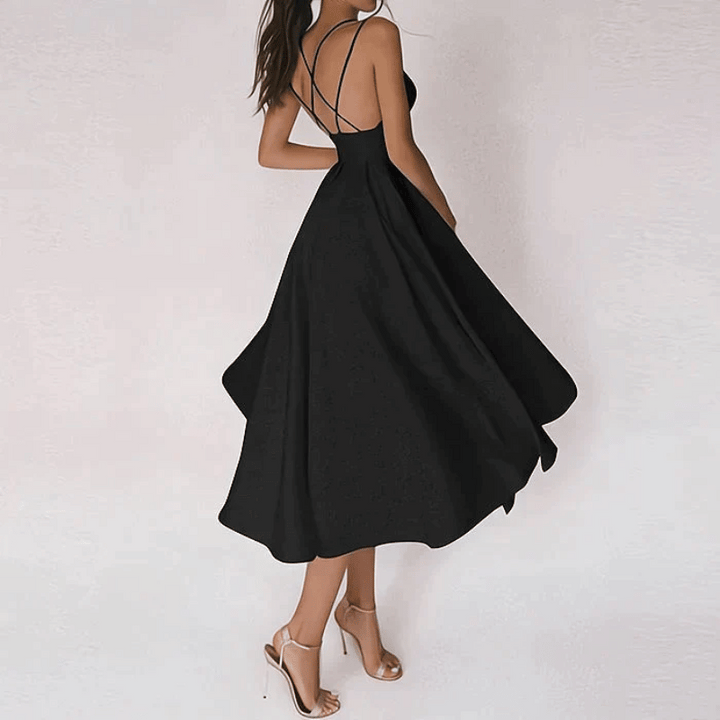 Elegantes Damen Midikleid Fließend