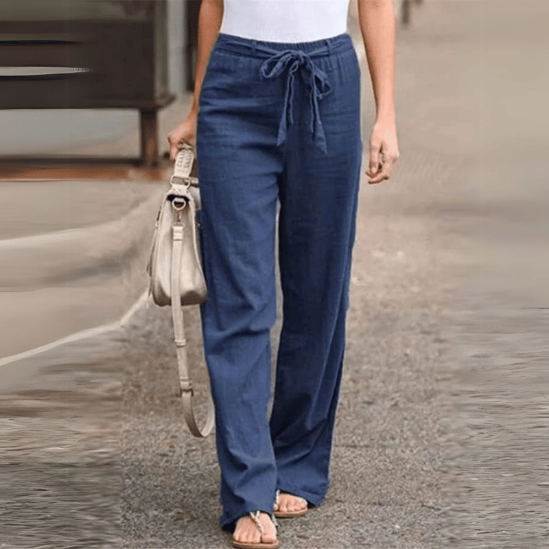 Bequeme lässige Damen-Leinenhose
