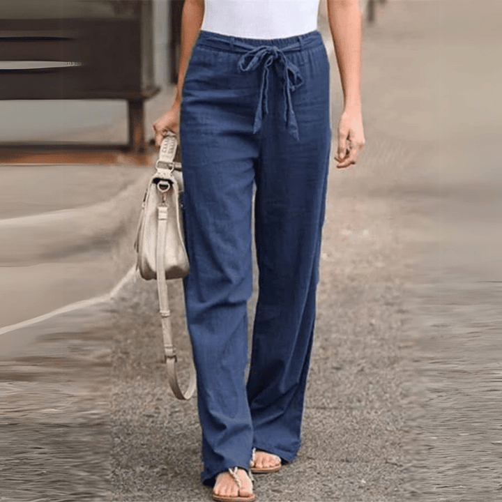 Bequeme lässige Damen-Leinenhose