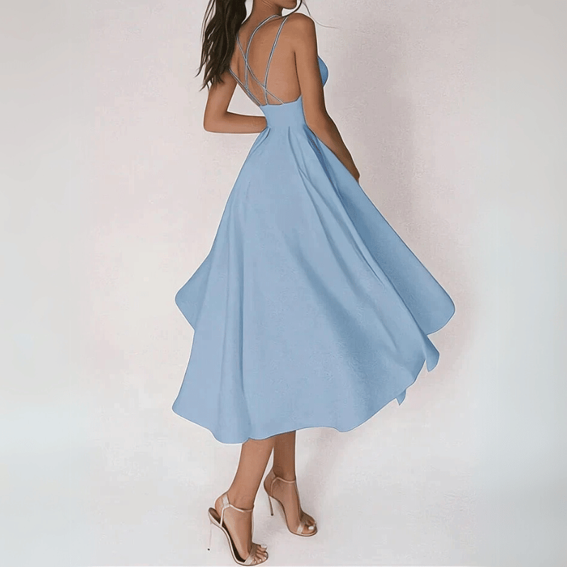 Elegantes Damen Midikleid Fließend