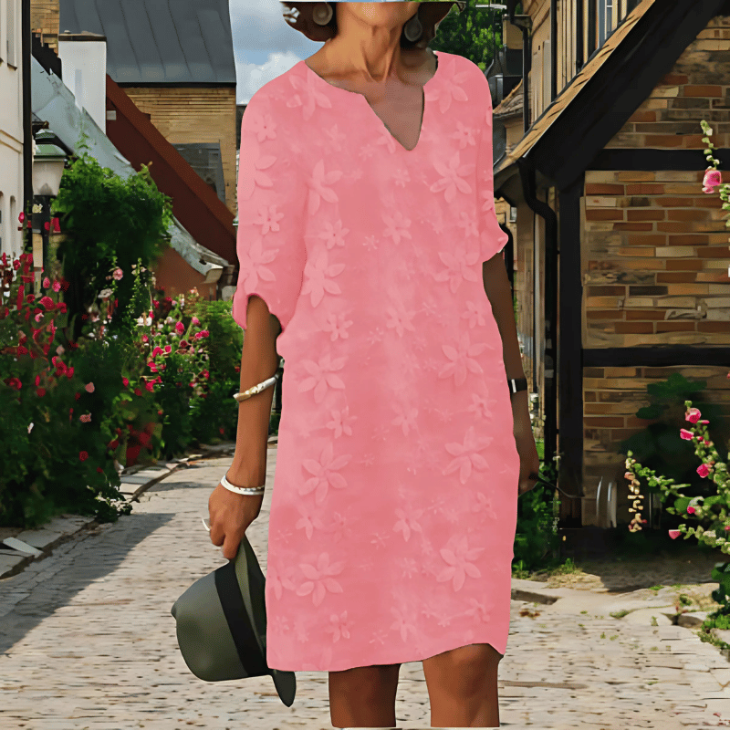 Sommerkleid mit V-Ausschnitt für Damen