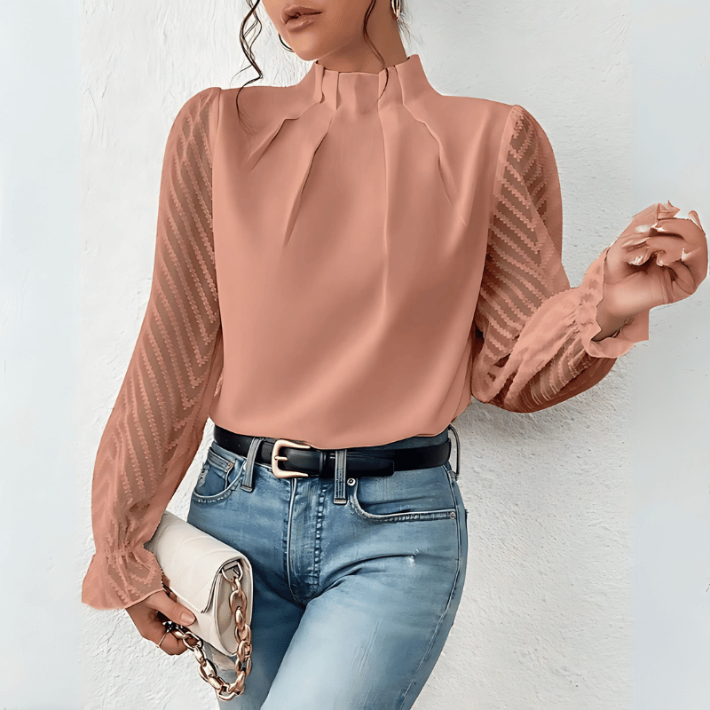 Luftiges Langarm-Top für Damen