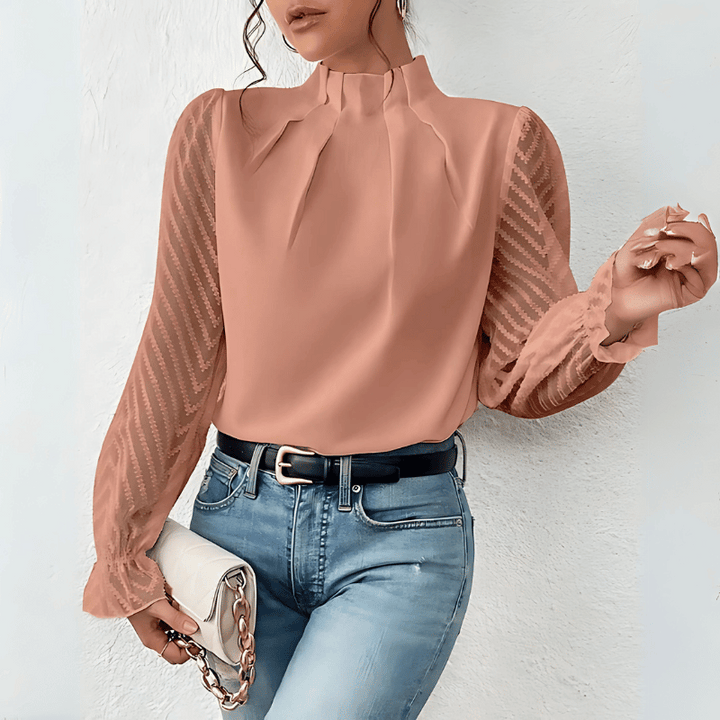 Luftiges Langarm-Top für Damen