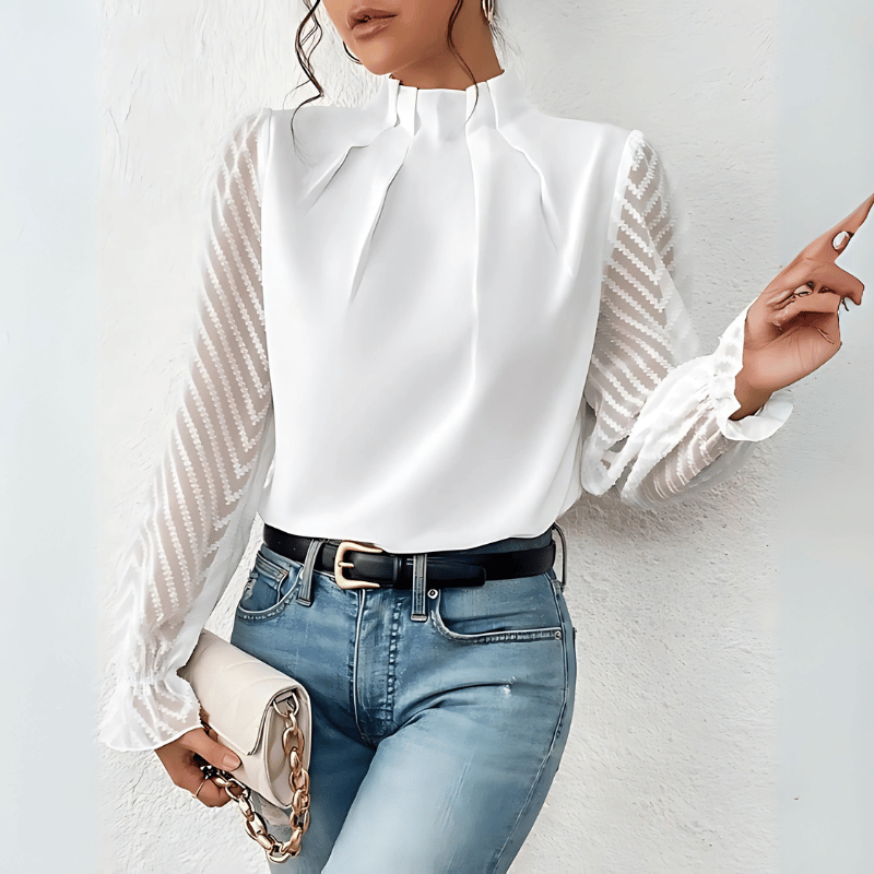 Luftiges Langarm-Top für Damen