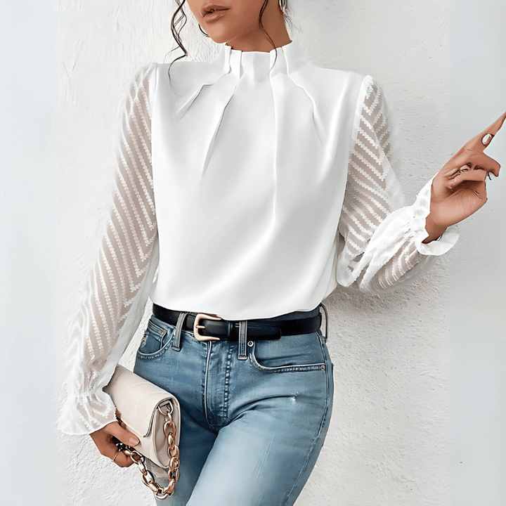 Luftiges Langarm-Top für Damen