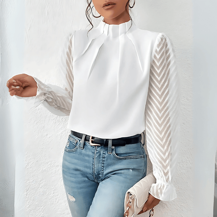 Luftiges Langarm-Top für Damen