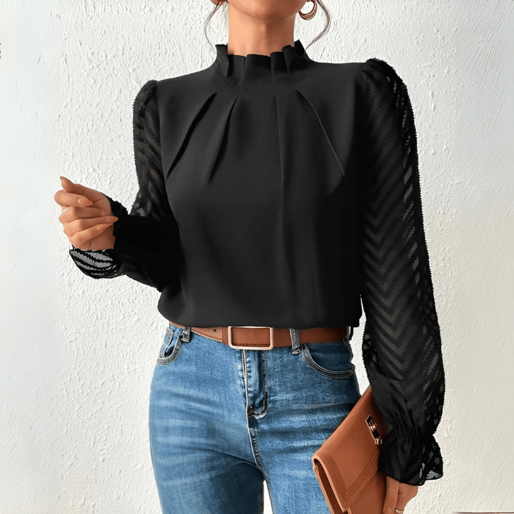 Luftiges Langarm-Top für Damen