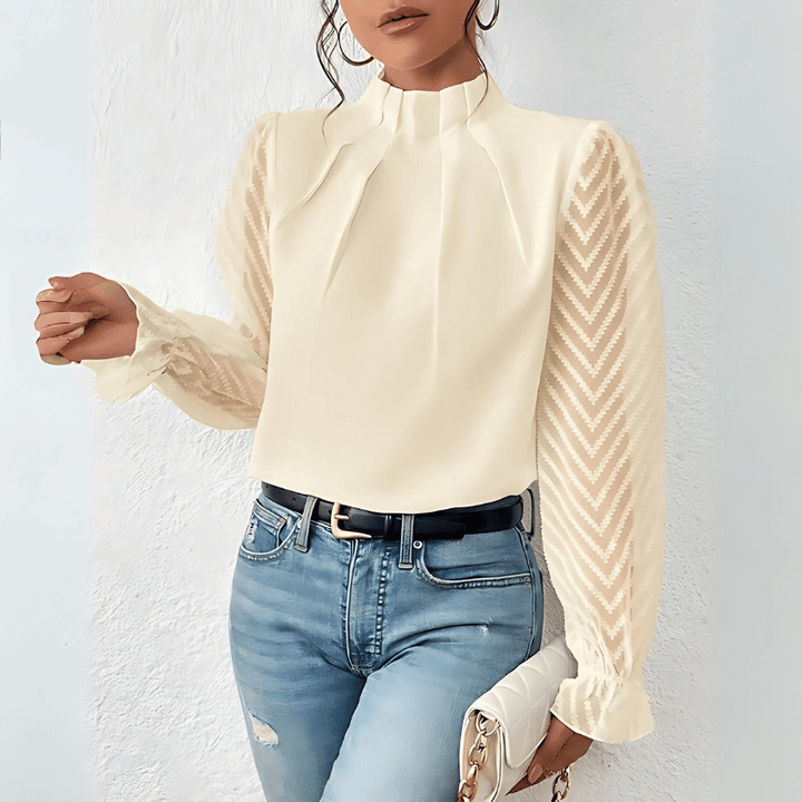 Luftiges Langarm-Top für Damen