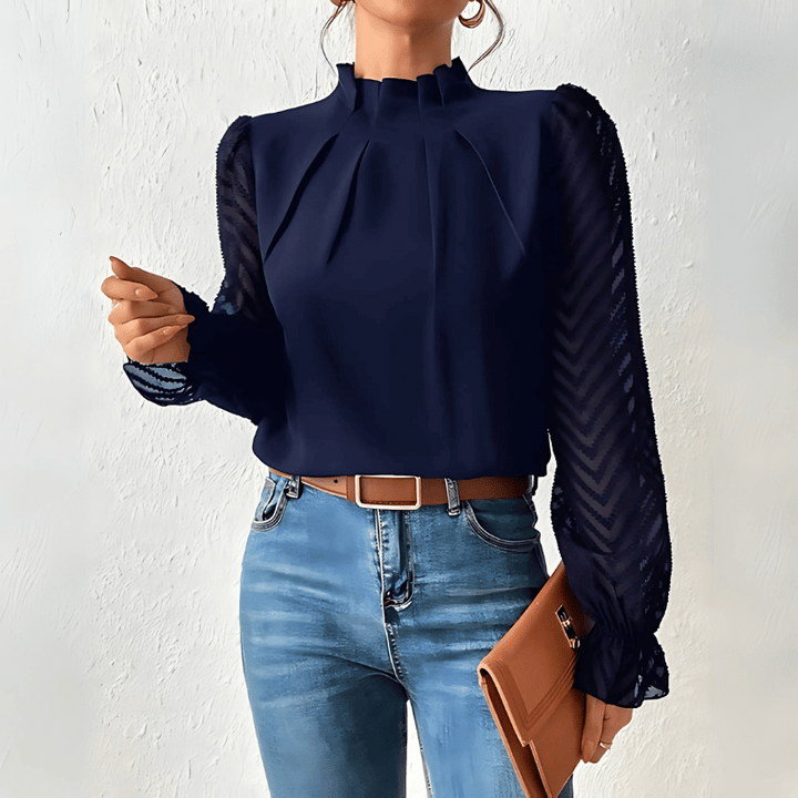 Luftiges Langarm-Top für Damen