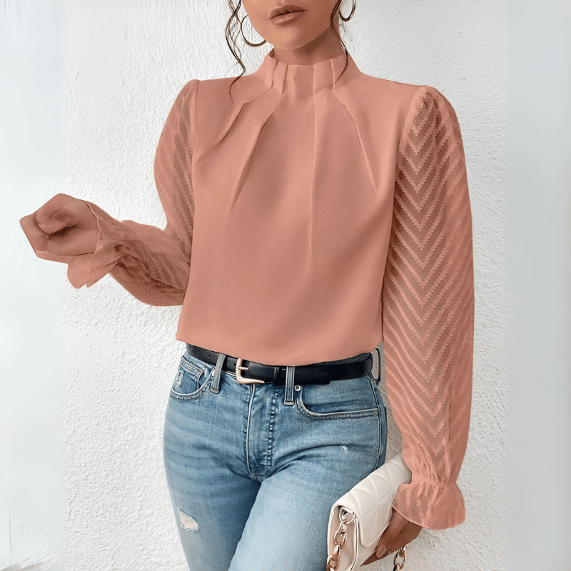 Luftiges Langarm-Top für Damen