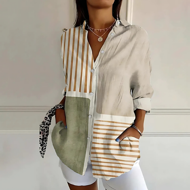 Klassische Bluse mit modernem Touch
