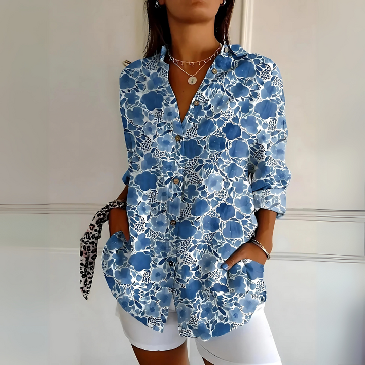 Klassische Bluse mit modernem Touch