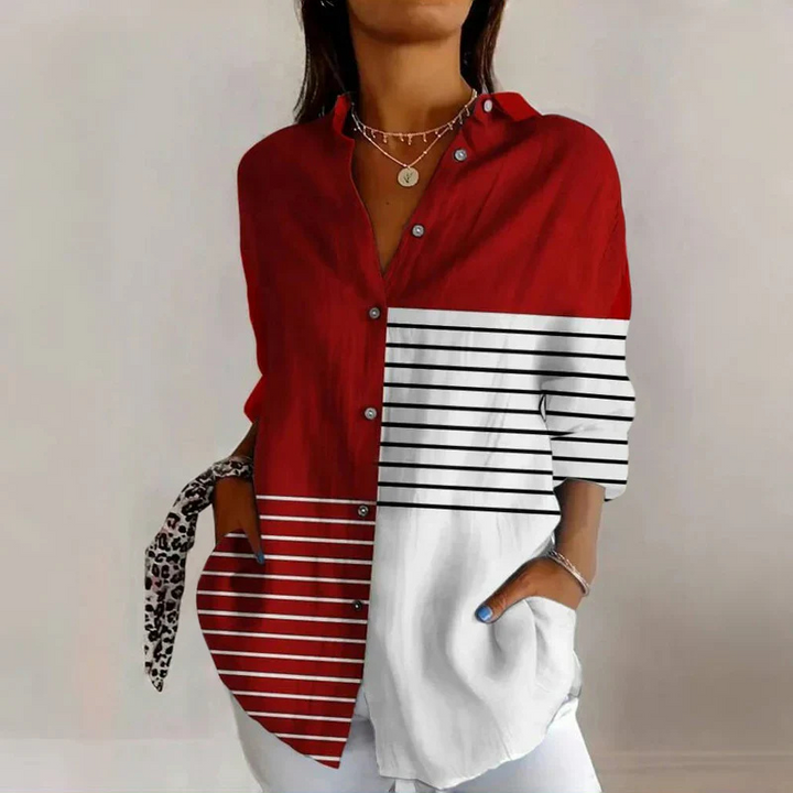 Klassische Bluse mit modernem Touch