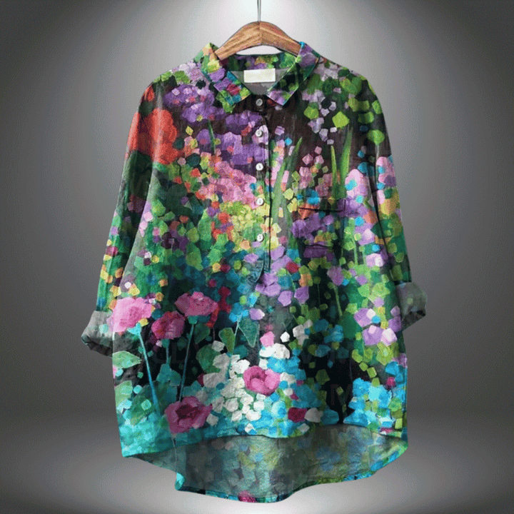 Elegantes geblümtes Shirt für Frauen