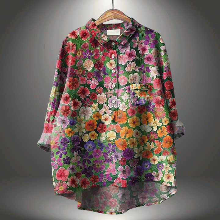 Elegantes geblümtes Shirt für Frauen