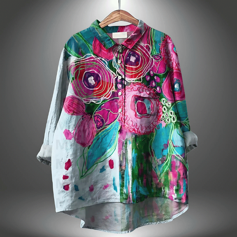 Elegantes geblümtes Shirt für Frauen