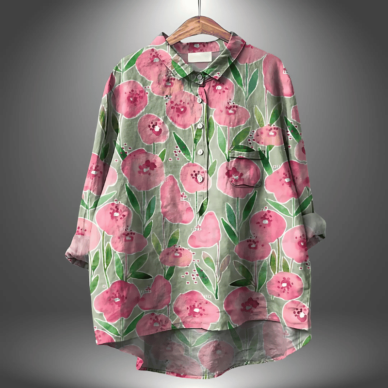 Elegantes geblümtes Shirt für Frauen