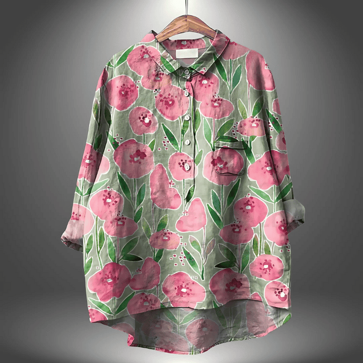 Elegantes geblümtes Shirt für Frauen