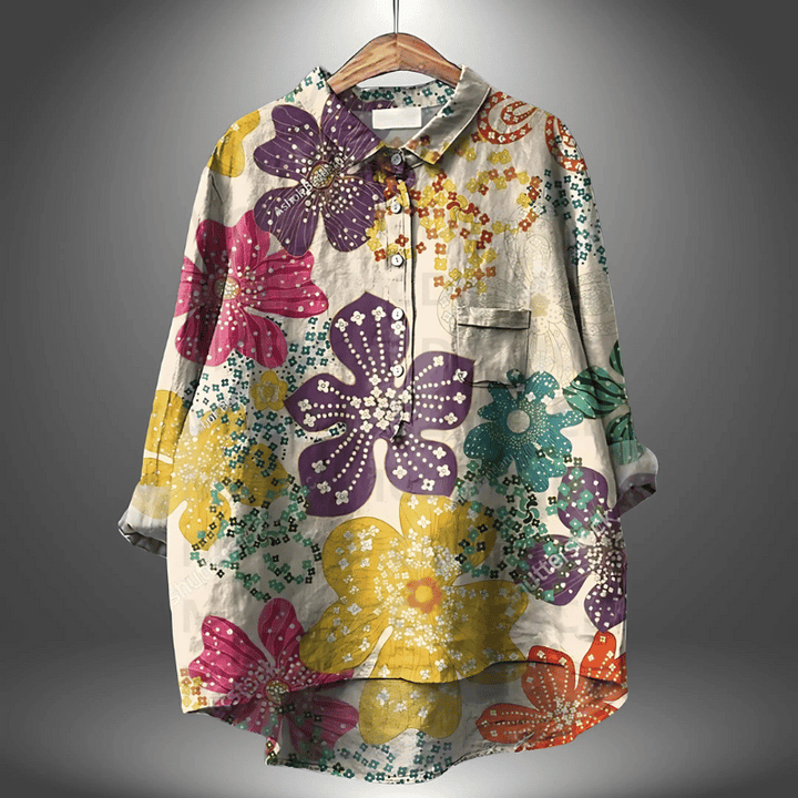 Elegantes geblümtes Shirt für Frauen