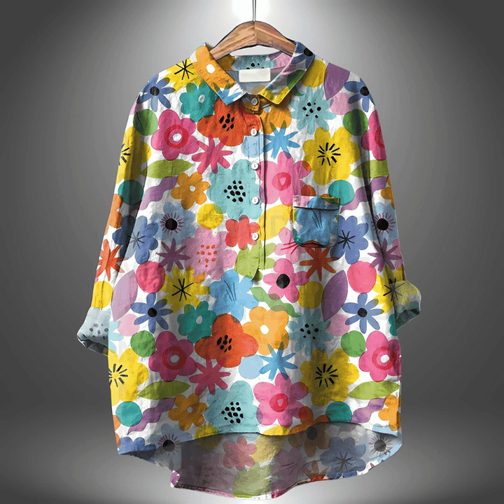 Elegantes geblümtes Shirt für Frauen