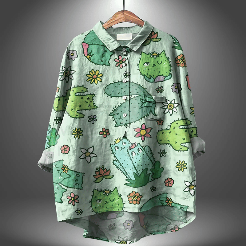 Elegantes geblümtes Shirt für Frauen