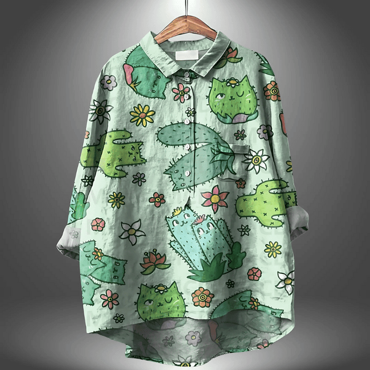 Elegantes geblümtes Shirt für Frauen