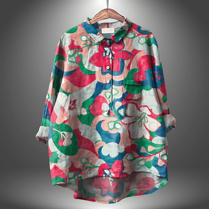 Elegantes geblümtes Shirt für Frauen