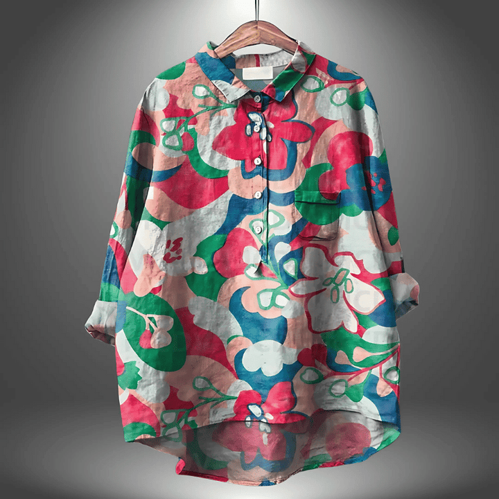 Elegantes geblümtes Shirt für Frauen