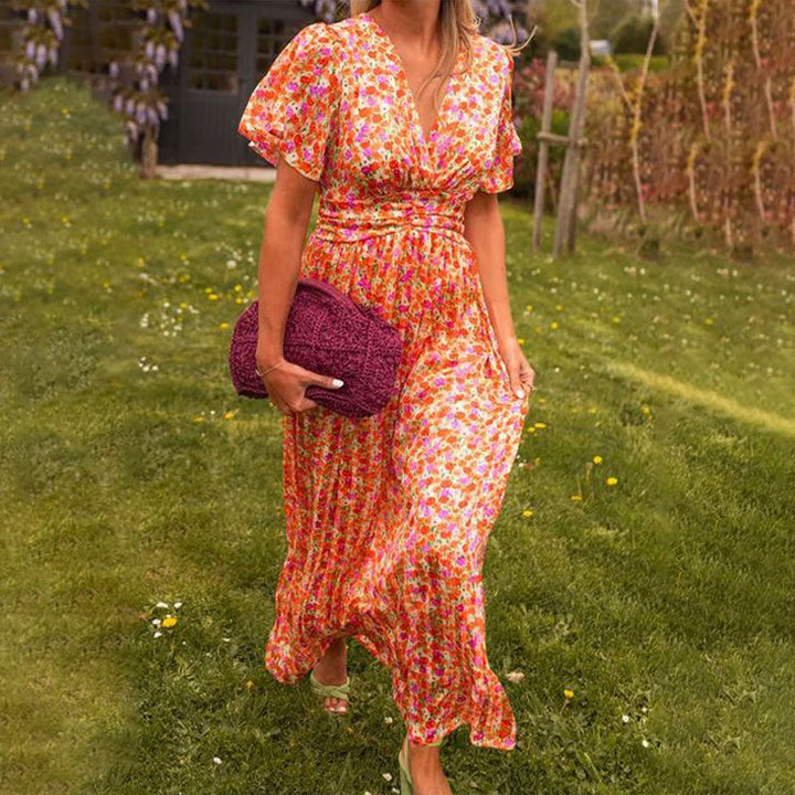 Elegantes Damenkleid mit V-Ausschnitt